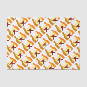 Mary Joseph en Baby Jesus Tissuepapier