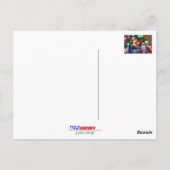 Mary, Joseph en Baby Jezus, Nativiteit, bokeh, lic Briefkaart (Achterkant)