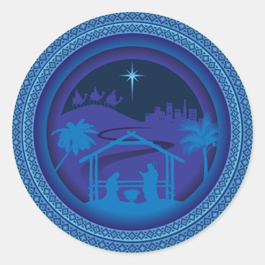 mary joseph jesus stickers (Voorkant)