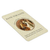 Mary Joseph Katholiek SAVE THE DATE Bruiloft Magneet (Rechterzijde)