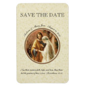 Mary Joseph Katholiek SAVE THE DATE Bruiloft Magneet (Verticaal)