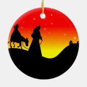 Mary & Joseph Keramisch Ornament (Achterkant)
