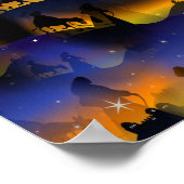 Mary & Joseph Kerstmis Nativiteit Poster (Hoek)