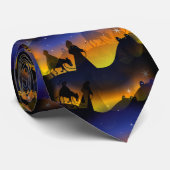 Mary & Joseph Kerstmis Nativiteit Stropdas (Opgerold)