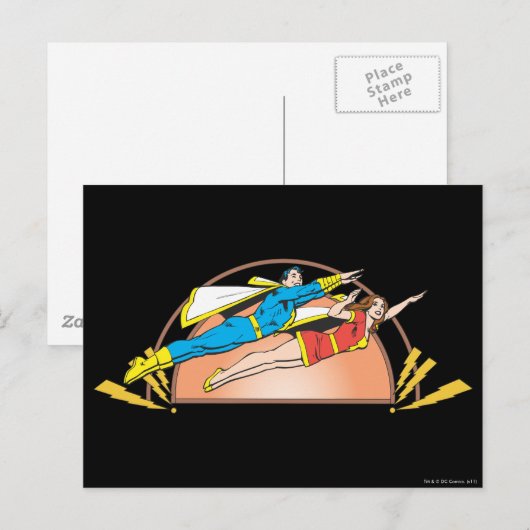 Mary & Junior Fly Briefkaart (Voorkant / Achterkant)