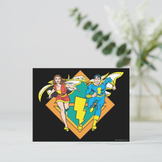 Mary & Junior Run Briefkaart (Staand voorkant)