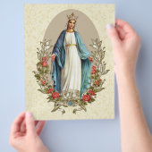 Mary Katholieke Rode Rozen, een gevlekte maagd die Flyer (Hand)
