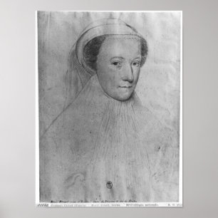 Mary, koningin der Schotten in witte rouw, 1560 Poster