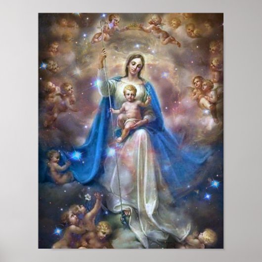 Mary, koningin van Angels. Poster (Voorkant)