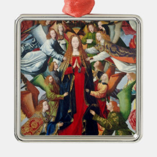 Mary, koningin van de hemel, c. 1485-1500 metalen ornament