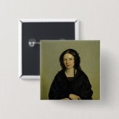 Mary Kramer , 1845 Vierkante Button 5,1 Cm (Voorkant /achterkant)