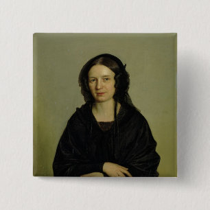 Mary Kramer , 1845 Vierkante Button 5,1 Cm