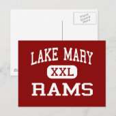 Mary Lake - Rams - High School - Lake Mary Florida Briefkaart (Voorkant / Achterkant)