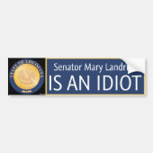 Mary Landrieu Bumpersticker (Voorkant)