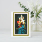 Mary Lifting Jesus Devotional Briefkaart (Staand voorkant)