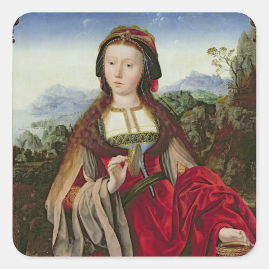 Mary Magdalene, c.1520-25 Vierkante Sticker (Voorkant)