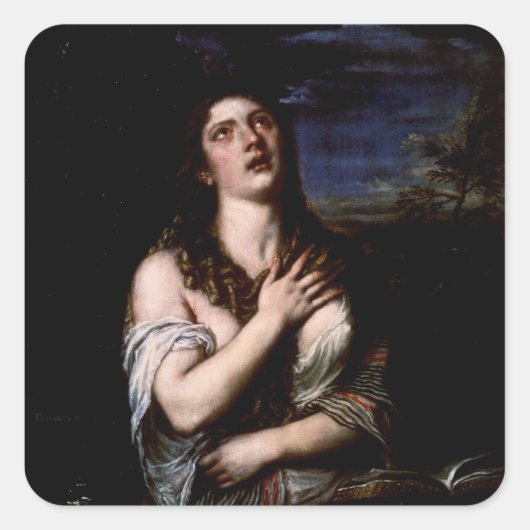 Mary Magdalene, c.1561 Vierkante Sticker (Voorkant)