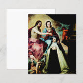 Mary Magdalene de Pazzi door Pedro de Moya (Voorkant / Achterkant)