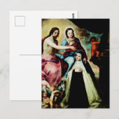 Mary Magdalene de Pazzi door Pedro de Moya Briefkaart (Voorkant / Achterkant)