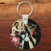 Mary Magdalene de Pazzi door Pedro de Moya Sleutelhanger (Voorkant)