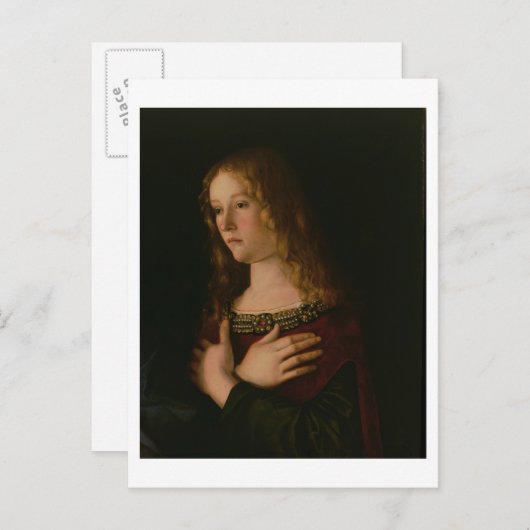 Mary Magdalene, detail van de Maagd en Kind w Briefkaart (Voorkant / Achterkant)