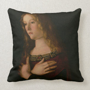 Mary Magdalene, detail van de Maagd en Kind w Kussen