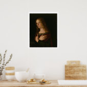 Mary Magdalene, detail van de Maagd en Kind w Poster (Keuken)