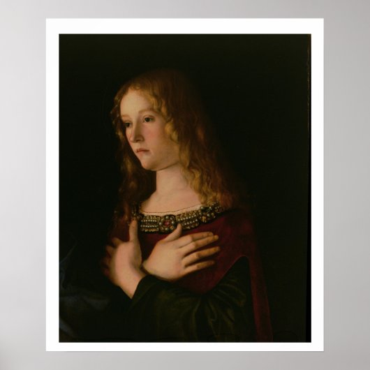 Mary Magdalene, detail van de Maagd en Kind w Poster (Voorkant)