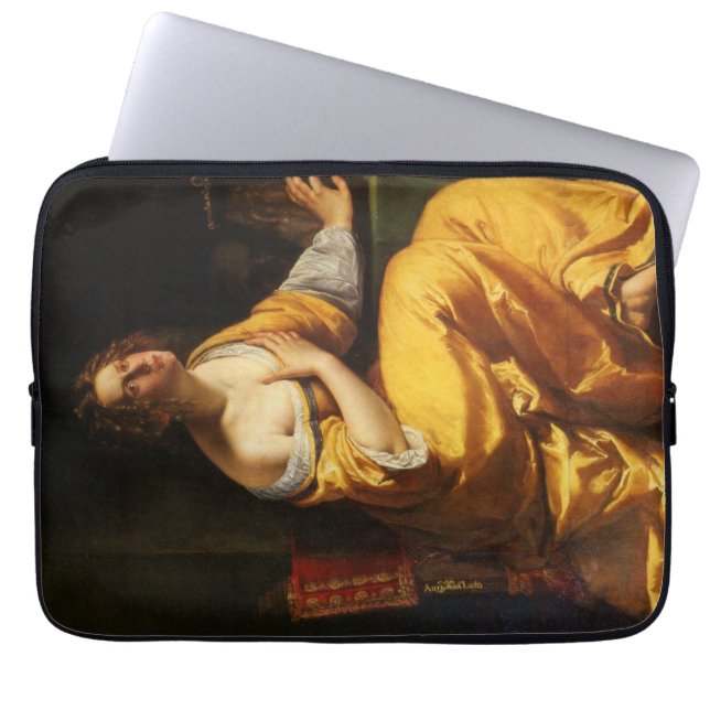 Mary Magdalene (door Artemisia Gentileschi) Laptop Sleeve (Voorkant)