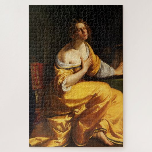 Mary Magdalene (door Artemisia Gentileschi) Legpuzzel (Verticaal)