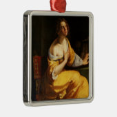 Mary Magdalene (door Artemisia Gentileschi) Metalen Ornament (Rechts)