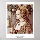 Mary Magdalene door Carlo Crivelli Poster (Voorkant)