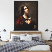 Mary Magdalene door Carlo Dolci Canvas Afdruk (Insitu (Slaapkamer))