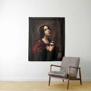 Mary Magdalene door Carlo Dolci Wandkleed