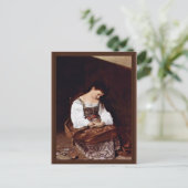 Mary Magdalene door Michelangelo Merisi da Caravag Briefkaart (Staand voorkant)