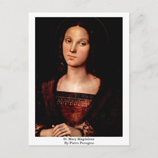 Mary Magdalene door Pietro Perugino Briefkaart (Voorkant)