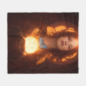 Mary Magdalene Fleece Deken (Voorkant (Horizontaal))