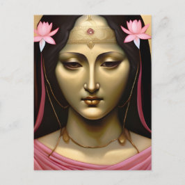 Mary Magdalene Gold en Pink Briefkaart