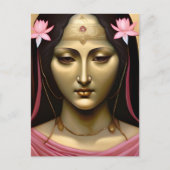 Mary Magdalene Gold en Pink Briefkaart (Voorkant)