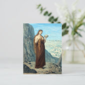 Mary Magdalene in de woestijn door Puvis de Chavan Briefkaart (Staand voorkant)