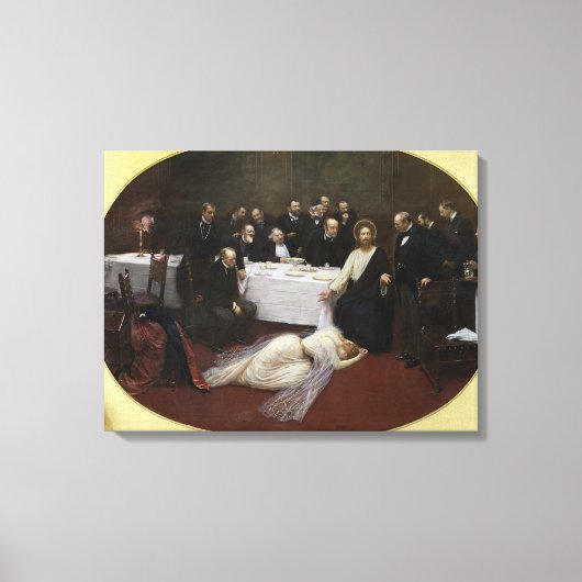 Mary Magdalene in het huis van de Pharisee Canvas Afdruk (Voorkant)