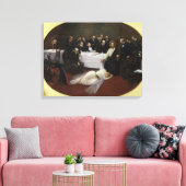 Mary Magdalene in het huis van de Pharisee Canvas Afdruk (Insitu (Woonkamer))