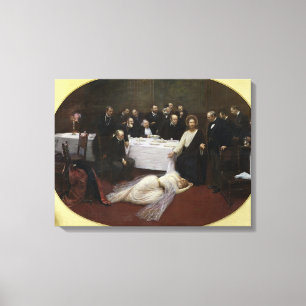 Mary Magdalene in het huis van de Pharisee Canvas Afdruk