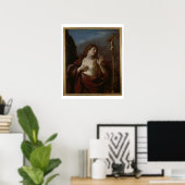 Mary Magdalene in Penitence (olie op canvas) 2 Poster (Thuiskantoor)