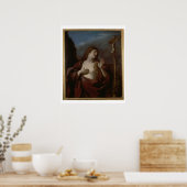 Mary Magdalene in Penitence (olie op canvas) 2 Poster (Keuken)