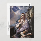 Mary Magdalene in Penitentie door het Briefkaart E (Voorkant / Achterkant)