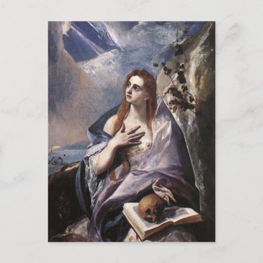 Mary Magdalene in Penitentie door het Briefkaart E (Voorkant)