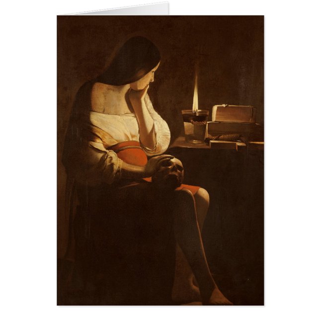 Mary Magdalene met een nachtlicht, 1630-35 (Voorkant)