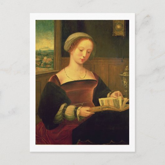 Mary Magdalene Reading (olie op het paneel) Briefkaart (Voorkant)
