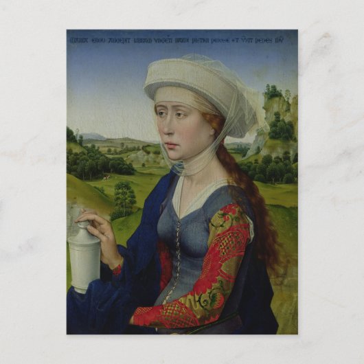 Mary Magdalene uit het rechterpaneel Briefkaart (Voorkant)